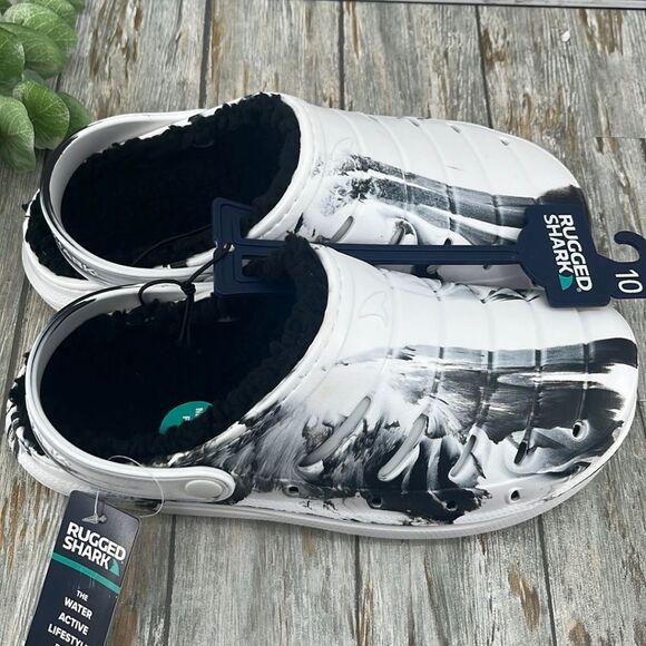 Men's Tie Dye Comfy Fuzzy Lined EVA Clogs Sandals Shoes Size 10 - Picture 2 of 4